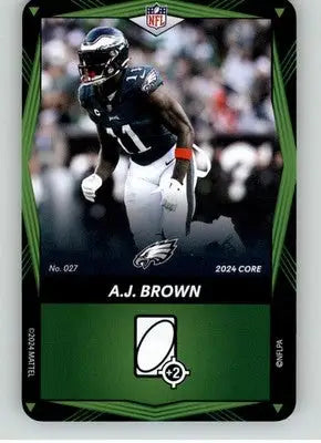 A.J. Brown - 2024 UNO Elite Core Edition - Green - #027 - Football - Football Card Single