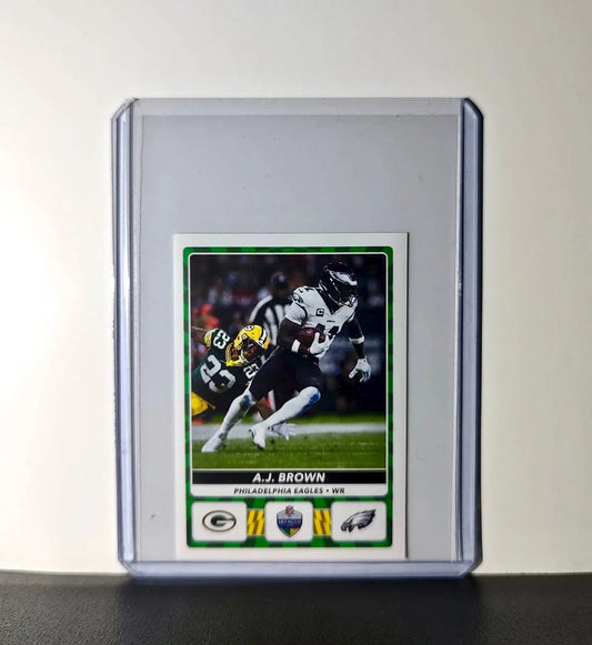 A.J. Brown 2025 Panini NFL #4 São Paulo Game Sticker - Football Card Single