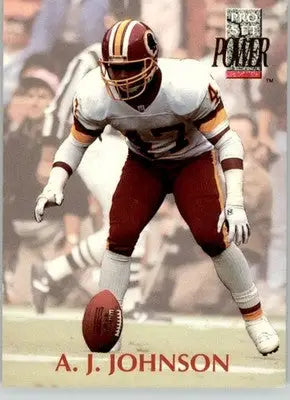 A.J. Johnson - 1992 Pro Set Power - #147 - Football - Football Card Single
