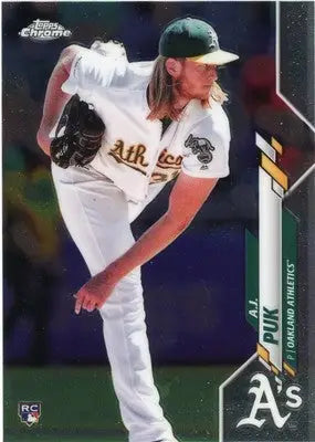 A.J. Puk Rookie 2020 Topps Chrome #116 Oakland Athletics - Baseball Card Single
