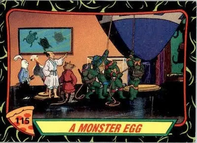A Monster Egg - 1989 Topps Teenage Mutant Ninja Turtles - #115 - Non_sport - Non-Sports Card Single