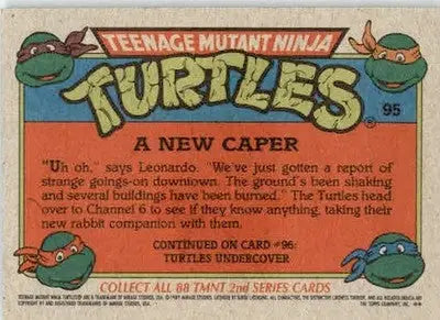 A New Caper - 1989 Topps Teenage Mutant Ninja Turtles - #95 - Non_sport - Non-Sports Card Single