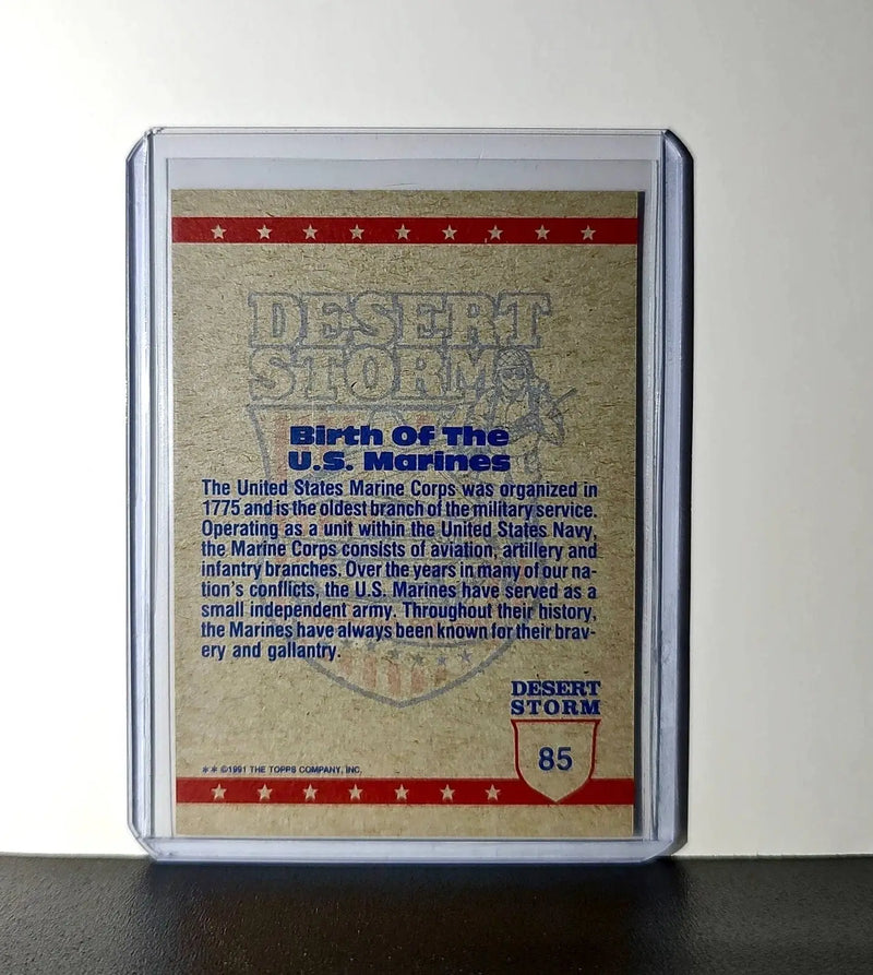 A Quiet Moment 1991 Topps Desert Storm #85 Card