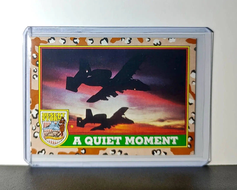 A Quiet Moment 1991 Topps Desert Storm #85 Card