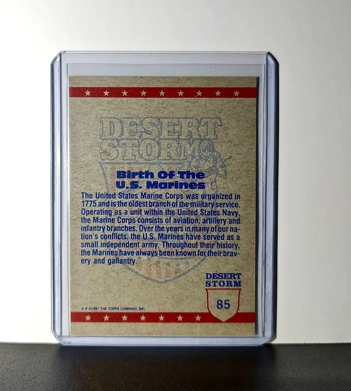 A Quiet Moment 1991 Topps Desert Storm #85 Card - Non-Sports Card Single