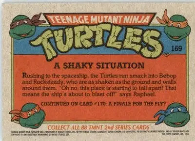 A Shaky Situation - 1989 Topps Teenage Mutant Ninja Turtles - #169 - Non_sport - Non-Sports Card Single