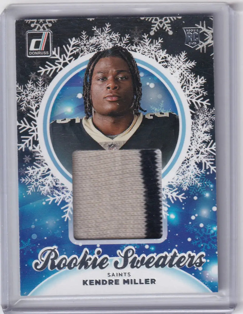 2023 DONRUSS #HS-KMI KENDRE MILLER ROOKIE SWEATERS- NEW ORLEANS SAINTS - Football Card Single