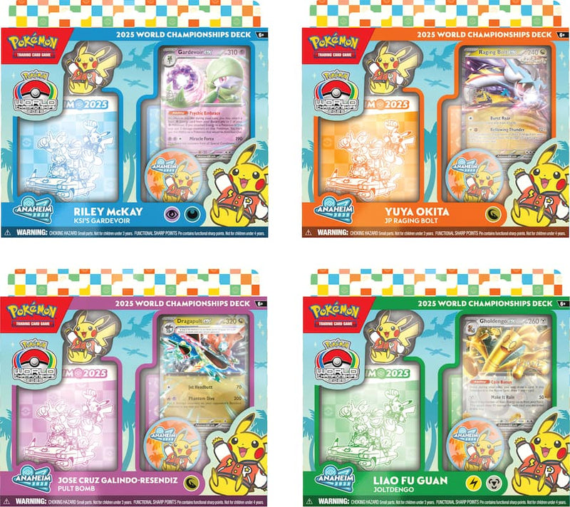 2025 Pokemon TCG World Championship Deck Box
Pokemon World Championships replica deck
Pokemon Worlds 2025 accessories and playmat