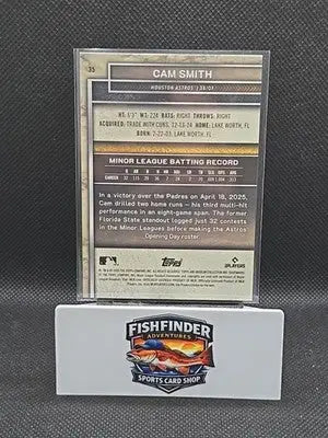 2025 TOPPS MUSEUM COLLECTION CAM SMITH ROOKIE BASE CARD #35 HOUSTON ASTROS - Baseball Card Single