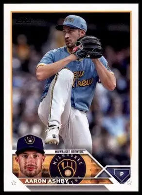 Aaron Ashby 2023 Topps #281 Milwaukee Brewers - Baseball Card Single