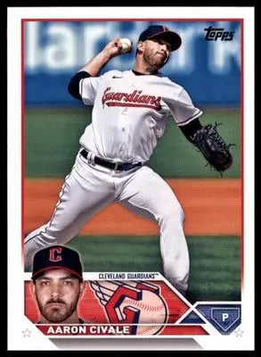 Aaron Civale 2023 Topps #433 Cleveland Guardians - Baseball Card Single