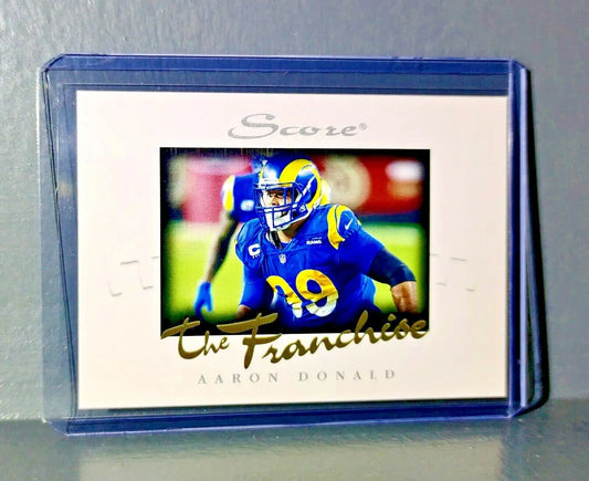 Aaron Donald 2021 Panini NFL Score The Franchise #18 Card 1/1966 - Football Card Single
