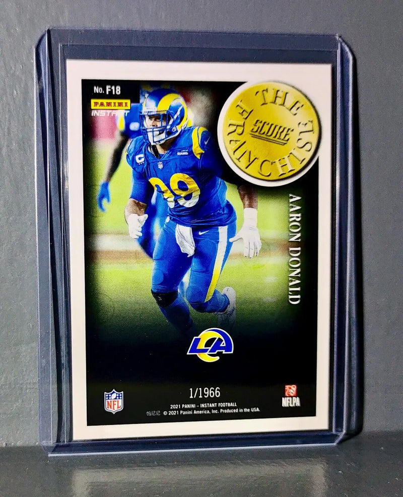 Aaron Donald 2021 Panini NFL Score The Franchise #18 Card 1/1966 - Football Card Single