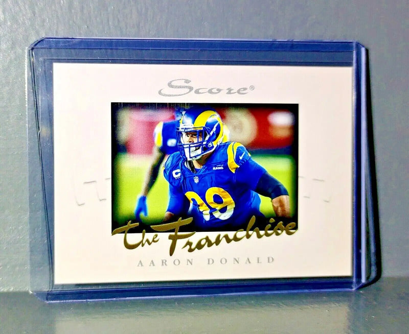 Aaron Donald 2021 Panini NFL Score The Franchise #18 Card 1/1966 - Football Card Single
