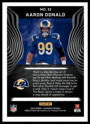 Aaron Donald 2022 Panini Illusions Retail #55 Los Angeles Rams - Football Card Single