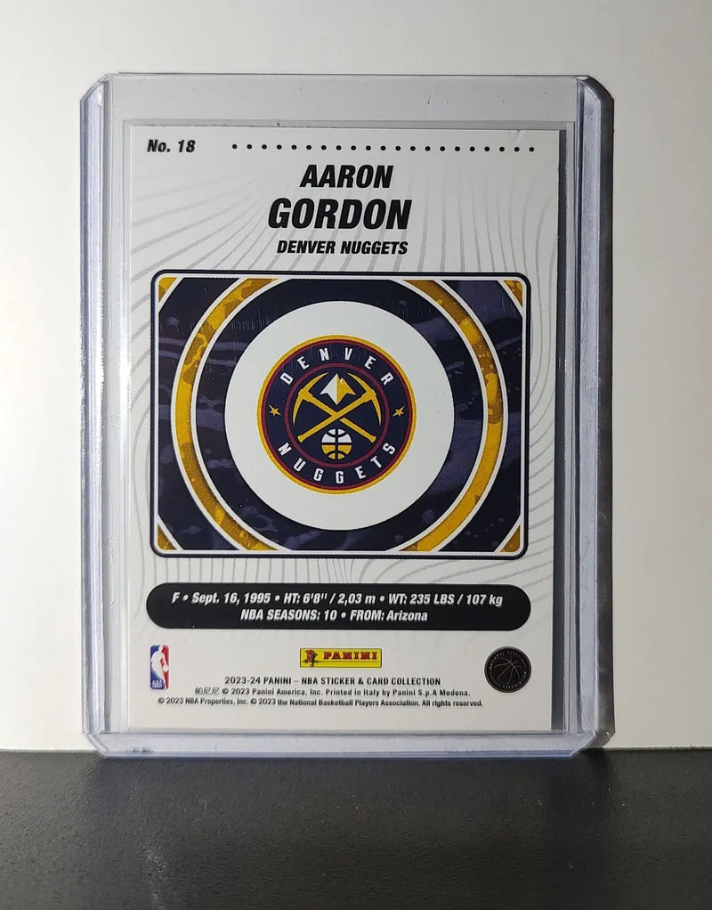 Aaron Gordon 2023-24 Panini NBA Sticker Foil Card #18 Denver Nuggets - Basketball Card Single