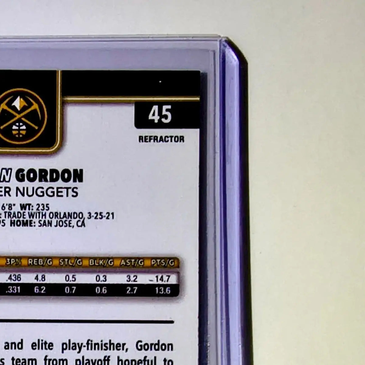 Aaron Gordon 2025-26 NBA Topps Chrome Update Refractor #45 Card Denver Nuggets - Basketball Card Single