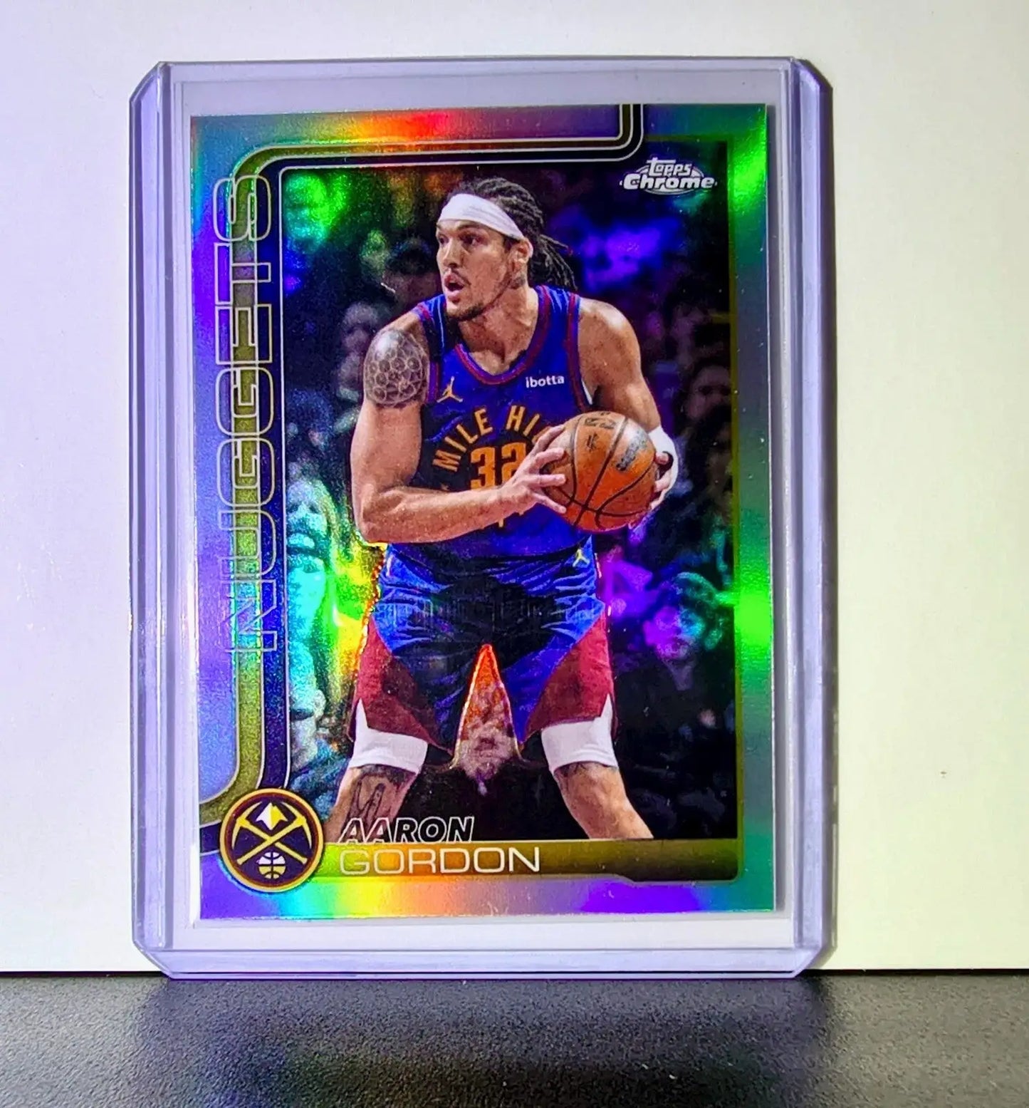Aaron Gordon 2025-26 NBA Topps Chrome Update Refractor #45 Card Denver Nuggets - Basketball Card Single