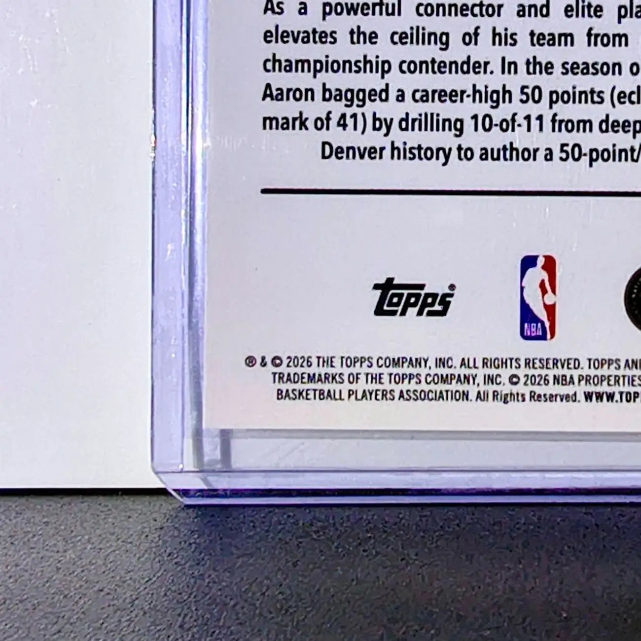 Aaron Gordon 2025-26 NBA Topps Chrome Update Refractor #45 Card Denver Nuggets - Basketball Card Single
