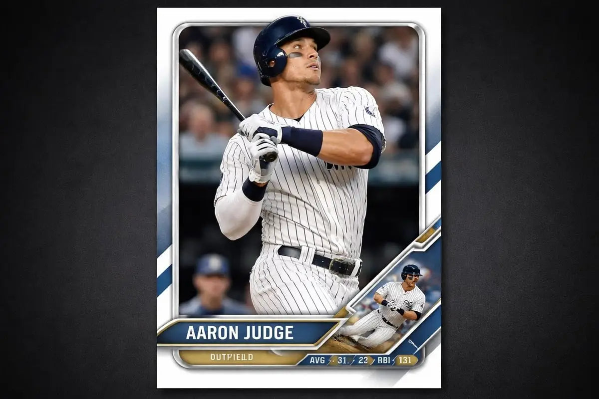 Aaron Judge Topps Series 1 2023 Yankees pinstripe card