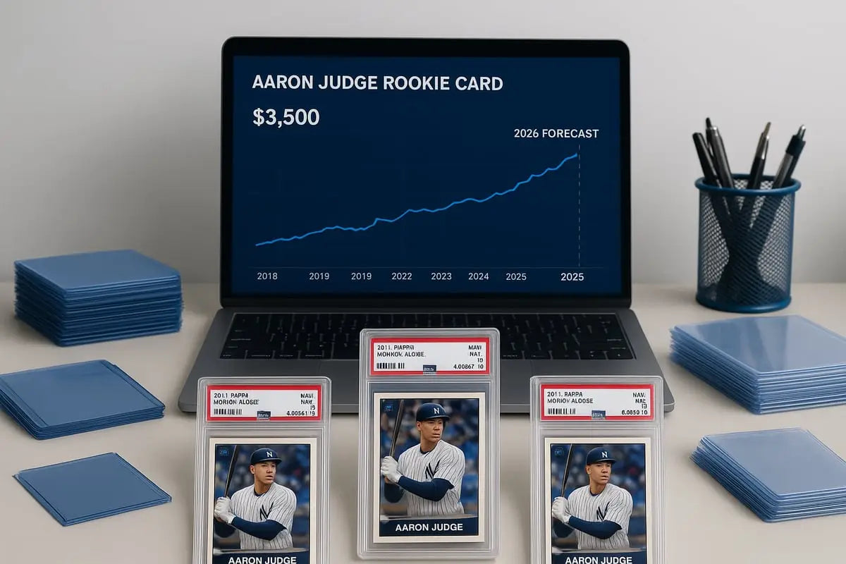 Aaron Judge rookie card in PSA slab with red white label