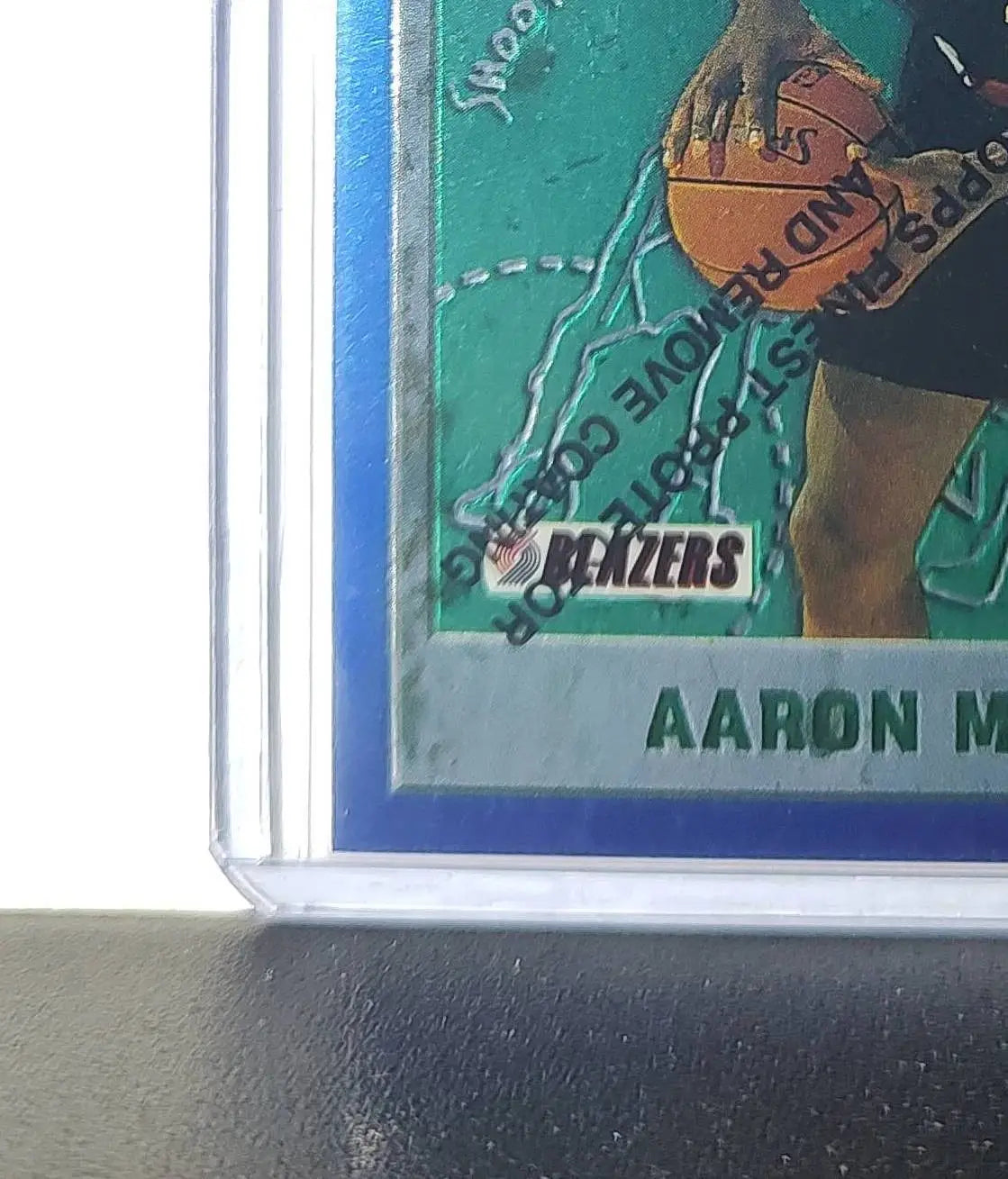 Aaron McKie 1995-96 Topps Finest NBA #196 Card Trail Blazers - Basketball Card Single