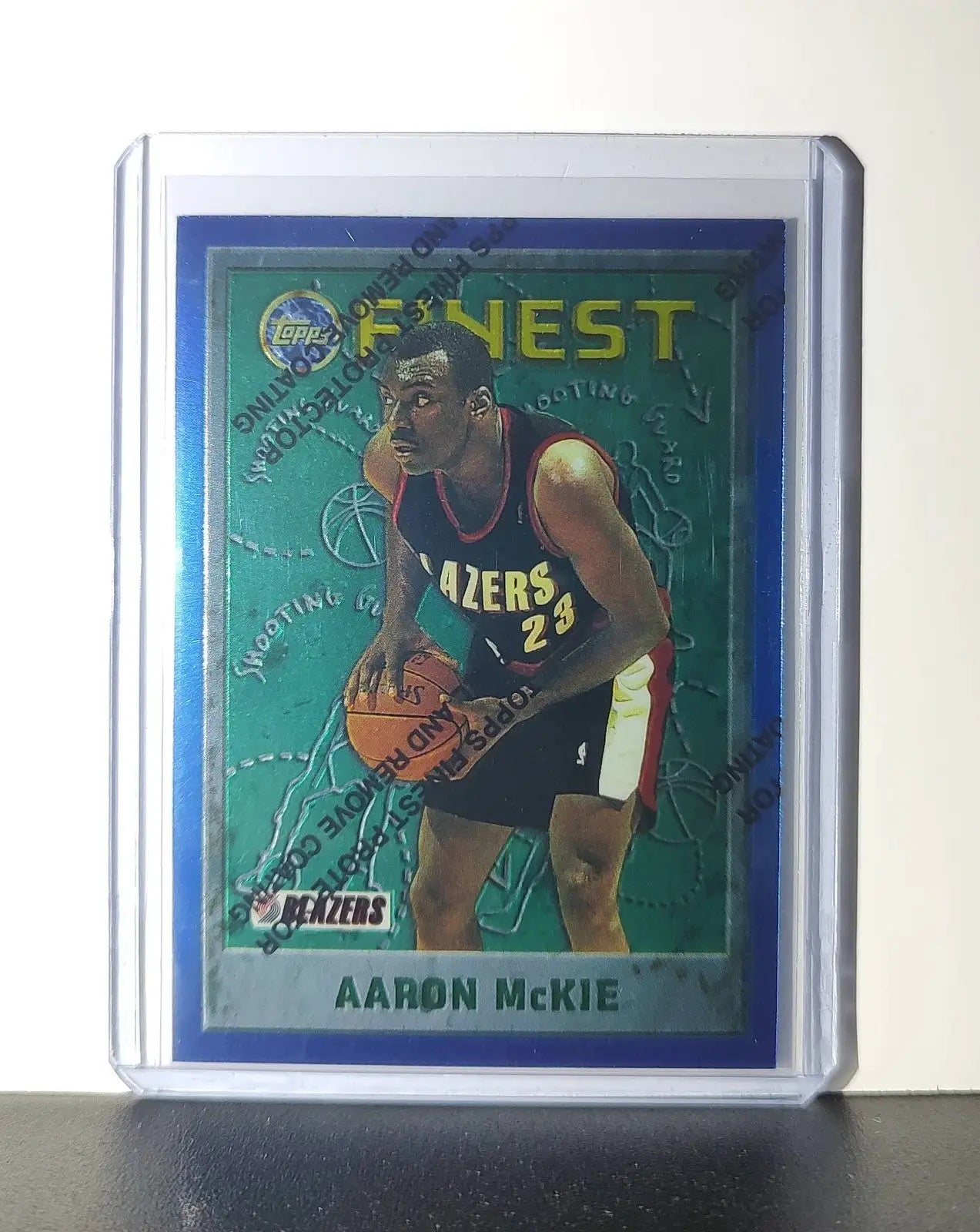 Aaron McKie 1995-96 Topps Finest NBA #196 Card Trail Blazers - Basketball Card Single