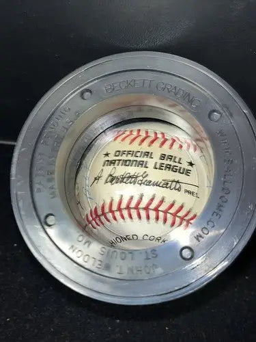 Aaron Mize Reese Berra HOF Multi SIGNED Auto Ball BASEBALL HOF Beckett 19 Sigs - Sports Memorabilia
