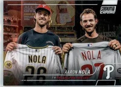 Aaron Nola - 2022 Stadium Club Chrome - #284 - Baseball - Baseball Card Single