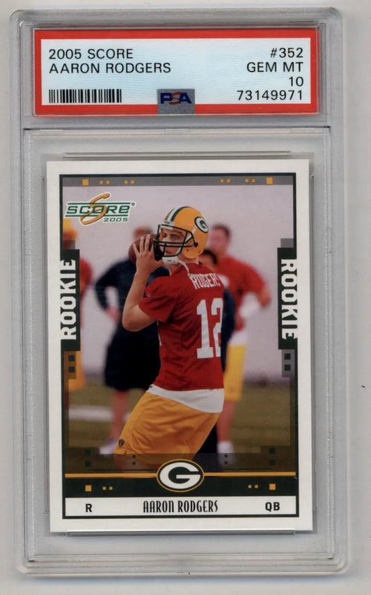 Aaron Rodgers 2005 Score #352 PSA 10 Gem Mint - Football Card Single