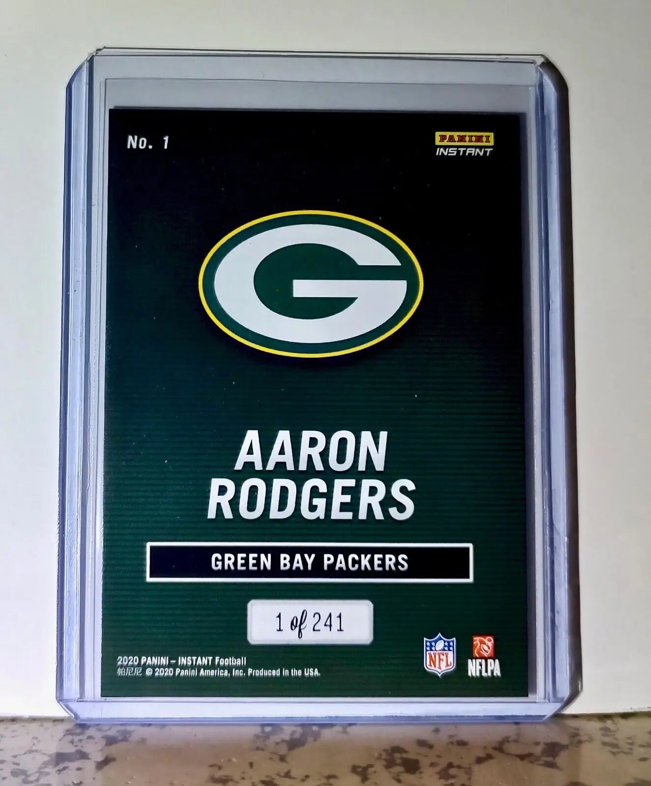 Aaron Rodgers 2020 Panini All-Pro NFL #1 Football Card 1/241 Green Bay Packers