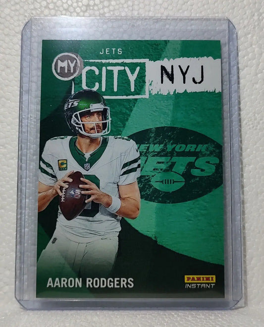Aaron Rodgers 2023 Panini NFL #4 My City Football Card New York Jets 1/344 - Football Card Single