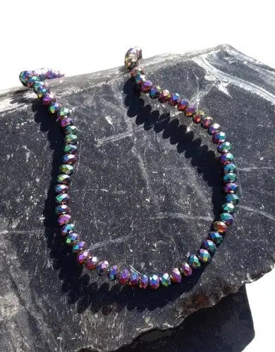AB Czech Rondelle glass beads 4mm -1 strand (apprx.100 beads) - Other