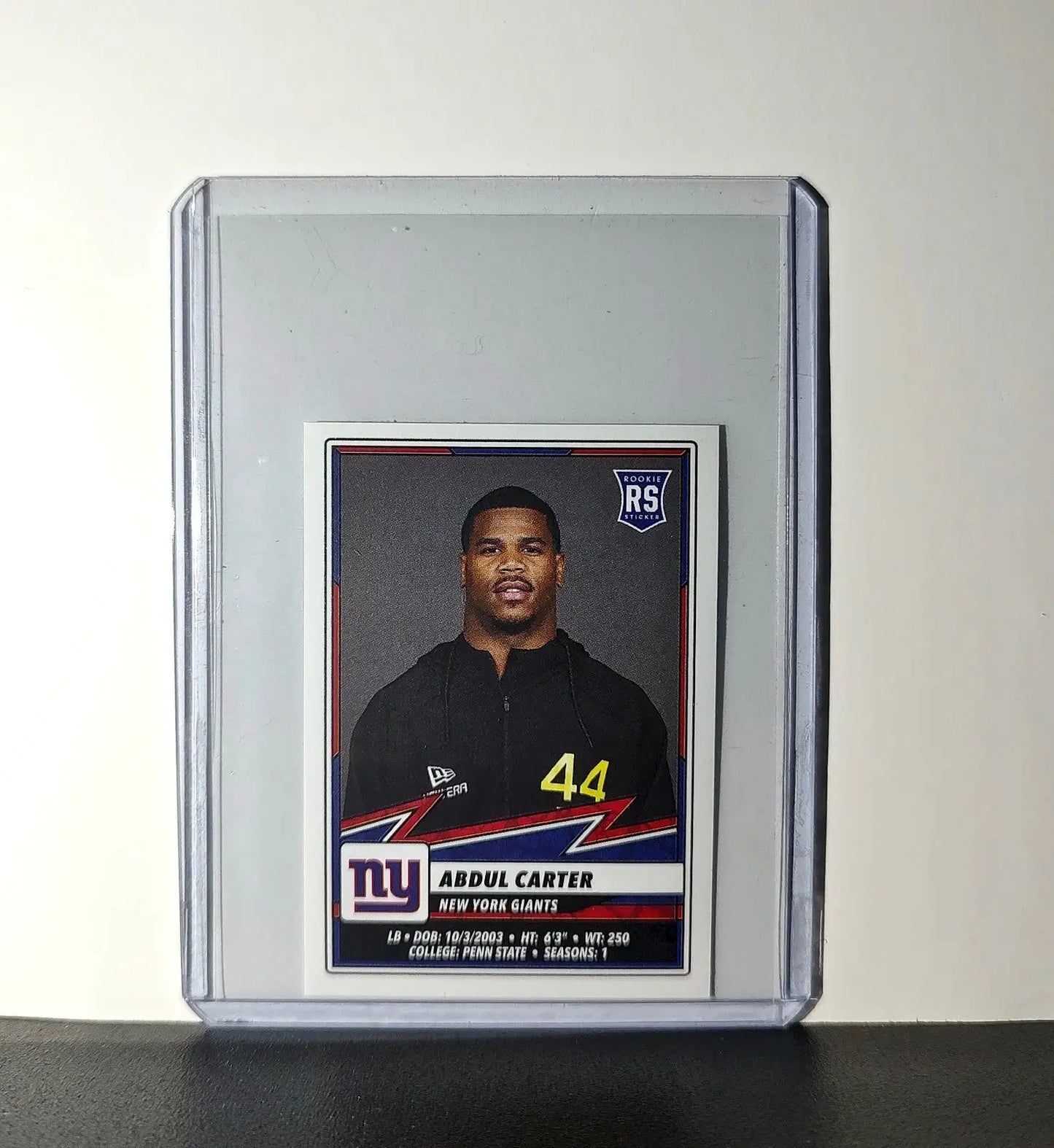 Abdul Carter Rookie 2025 Panini NFL #323 Sticker New York Giants