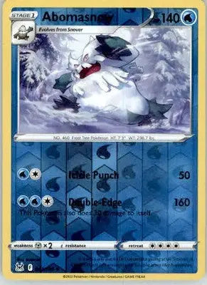 Abomasnow - SWSH11: Lost Origin - 043/196 - Reverse Holo LP - Pokémon Card Single