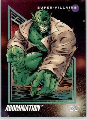 Abomination - 1992 Impel Marvel Universe - NM - #101 - Marvel Card Single