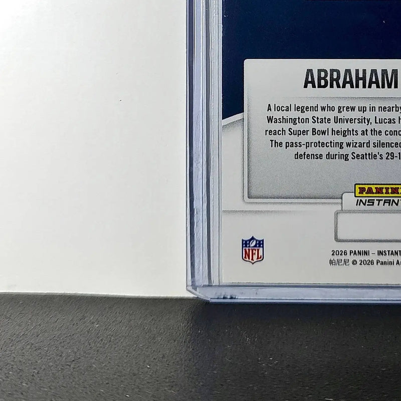 Abraham Lucas 2026 Panini NFL Super Bowl LIX Champions #15 Card Seattle Seahawks - Football Card Single