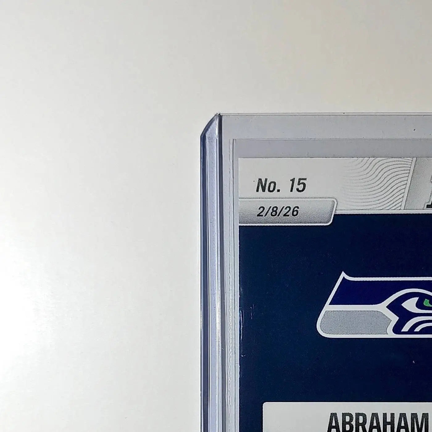 Abraham Lucas 2026 Panini NFL Super Bowl LIX Champions #15 Card Seattle Seahawks - Football Card Single