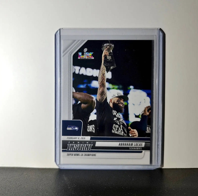 Abraham Lucas 2026 Panini NFL Super Bowl LIX Champions #15 Card Seattle Seahawks - Football Card Single