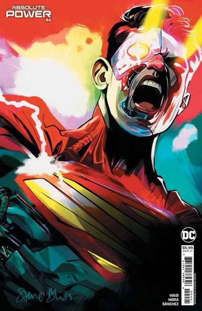 Vibrant Absolute Power Cover F Stephen Bliss comic book with screaming figure and energy