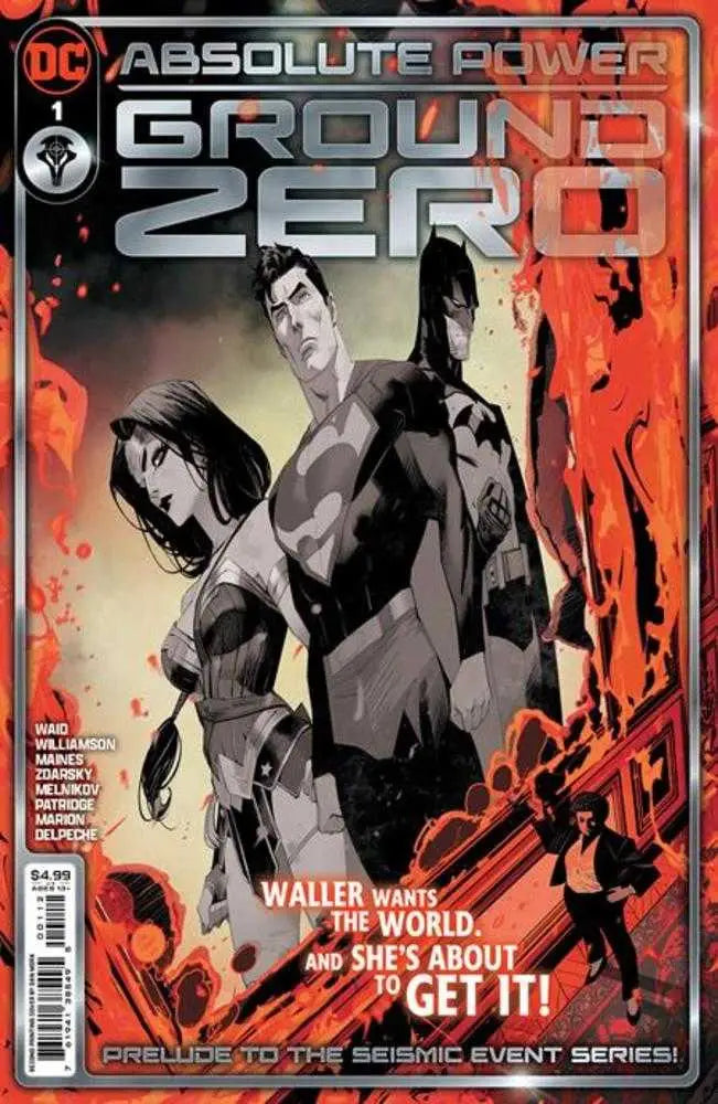 Comic book cover for Absolute Power Ground Zero #1 by Mark Waid and Joshua Williamson