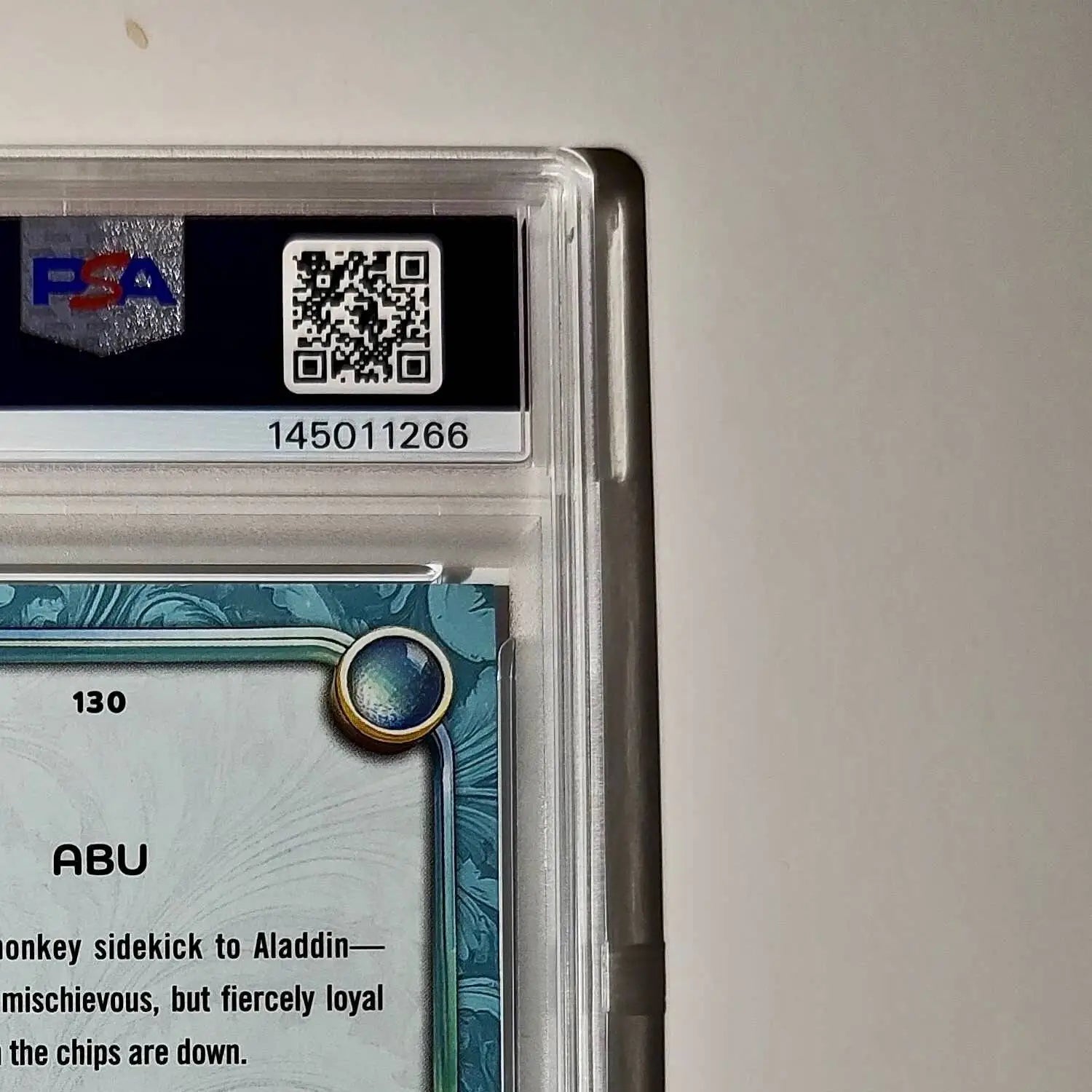 Abu 2025 Topps Disney Wonder #130 Diamond Card Aladdin PSA 9