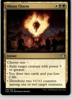 Abzan Charm - Commander 2020 - 199 - LP Magic: The Gathering - Magic Card Single