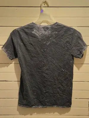 ACDC Shirt Mens S Distressed For Those About To Rock Graphic Band Tee Black - Apparel