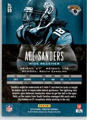 Ace Sanders - 2014 Panini Prestige - #66 - Football - Football Card Single