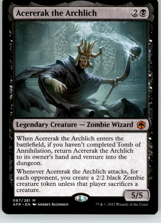 Acererak the Archlich - Adventures in the Forgotten Realms - 87 - NM Magic - Magic Card Single