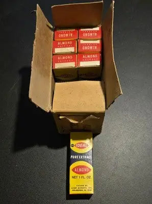 Acme Ideal Pure Extract Almond 1 Fl Oz Lot of 7 Vintage Boxed Baking Flavoring - Other
