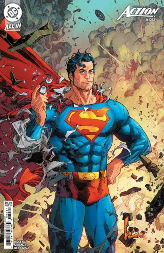 Superman comic book cover Action Comics #1082 Cover C Kenneth Rocafort Card Stock Variant