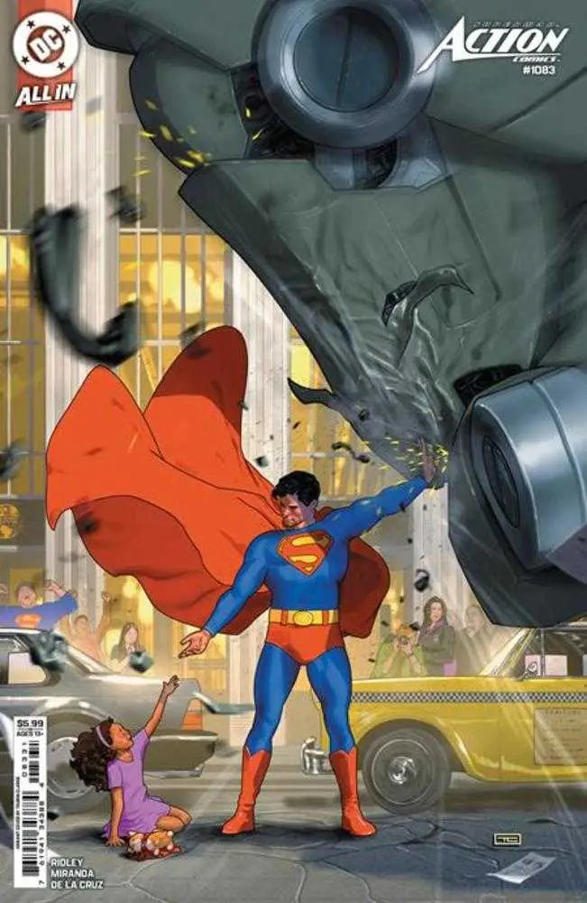 Superman comic book cover Action Comics #1083 Cover C Taurin Clarke Card Stock Variant