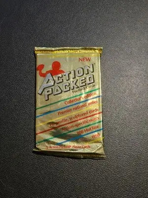 Action Packed Football Card Packs Lot 7 Sealed 1990 6 Card Collectors NFL Gold - Football Card Box